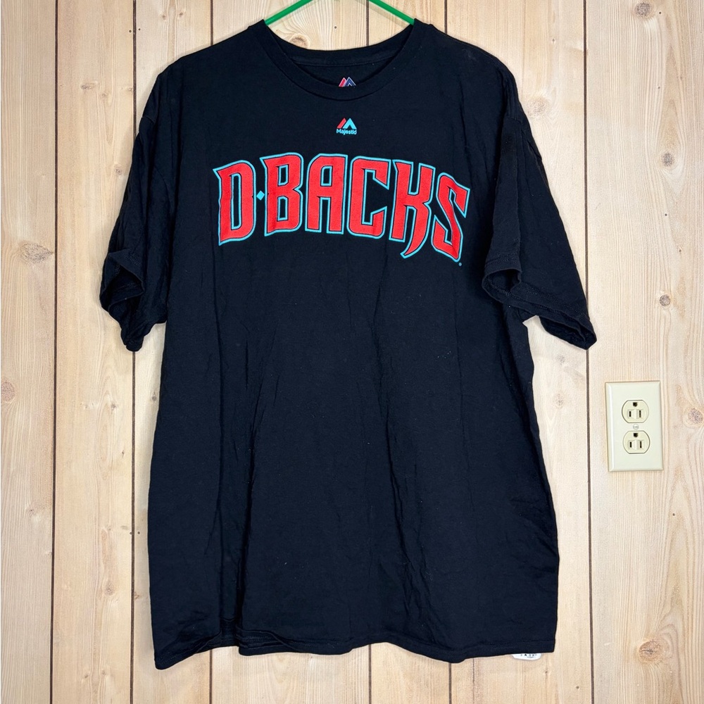 Majestic Black DiamondBacks Short Sleeve Graphic Tee